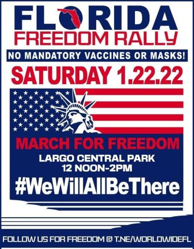 Largo Florida Jan 22 - Freedom Rally