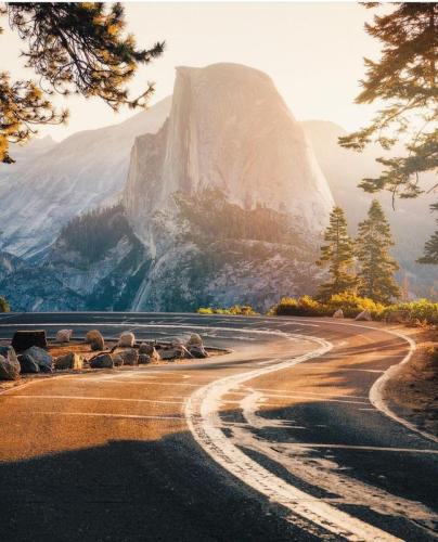 Sunrise near Half Dome, Yosemite