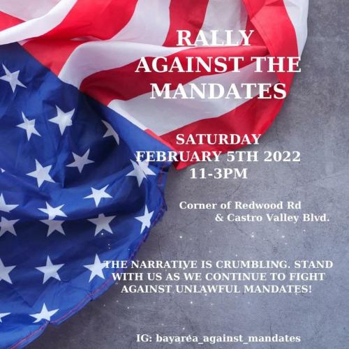 Castro Valley, CA - Feb 5, 2022 - Rally Against Mandates