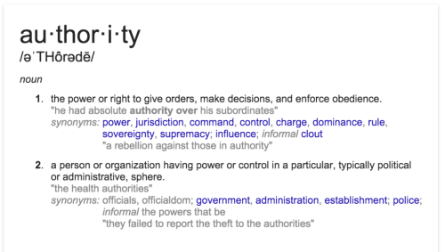 authority