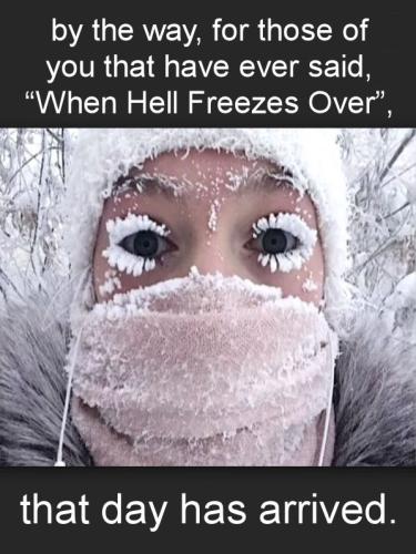 hell freezes over