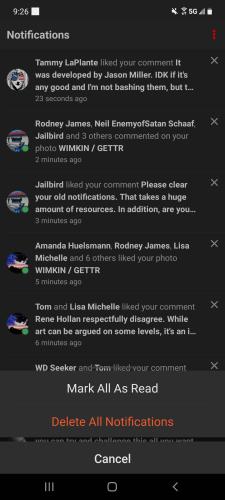 Clearing Notifications