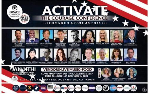 Oceanside, CA - Jan 14, 2022 - Activate the Courage Conference