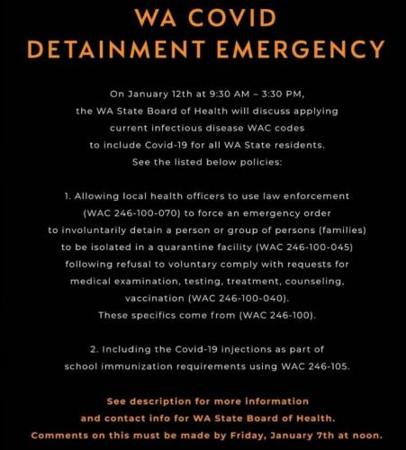 Add to Washington State Protest