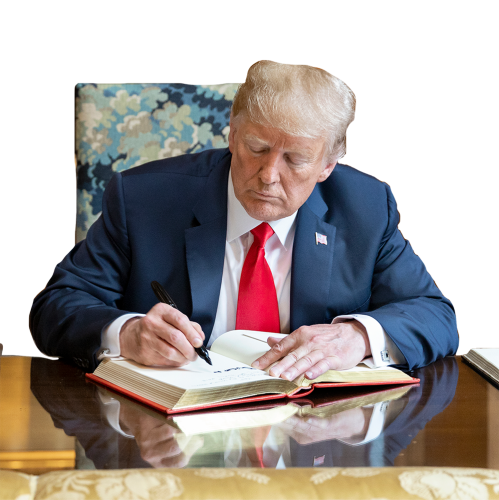 DJT at Desk