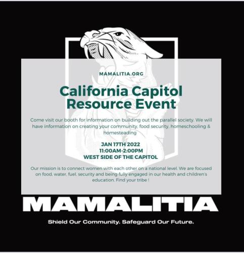 Sacramento, CA - Jan 17, 2022 - Resource Event