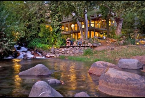 Country home by the river