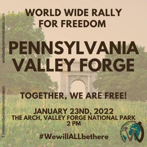 Pennsylvania, Valley Forge - Jan 23, 2022 - Freedom Rally