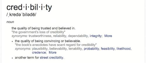 credibility