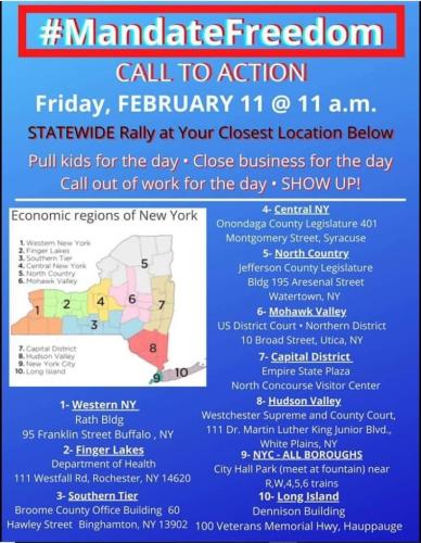 New York State - Feb 11, 2022 - Statewide Rally