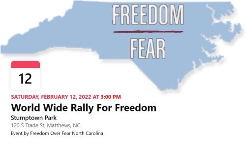 Matthews, North Carolina - Feb 12, 2022 - Freedom Rally