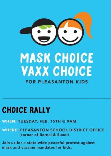 Pleasanton, California - Feb 15, 2022 - Choice Rally