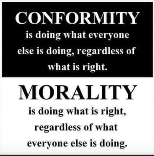 Conformity - Morality