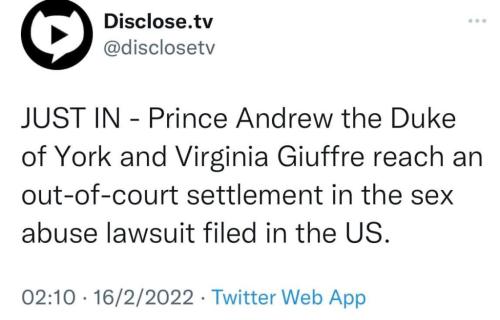 Pedo Prince Andrew Settlement 1
