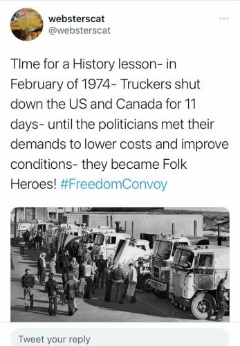 Trucker history convoy