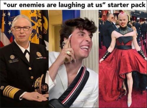 our enemies are lughing at us