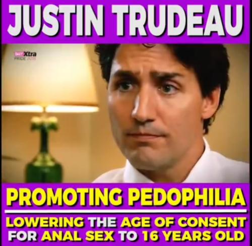 Justin Trudeau Promoting Pedophilia