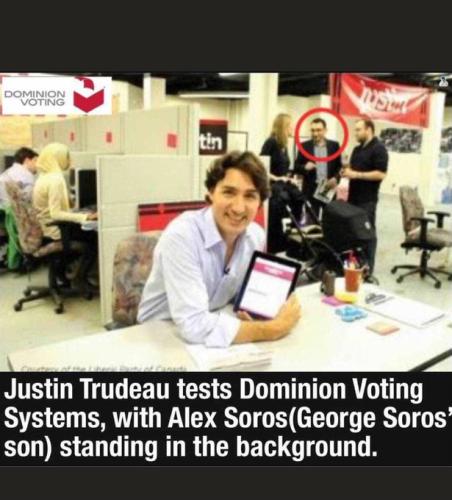 Trudeau and Soros jr