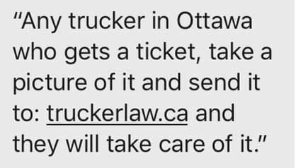 Ottawa trucker ticket pay