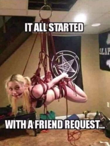 it all started with a friend request