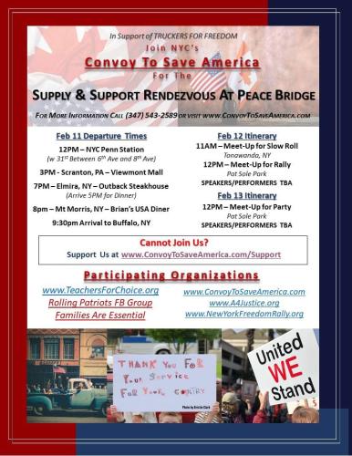 New York - Feb 11 & 12, 2022 - Convoy to Save America