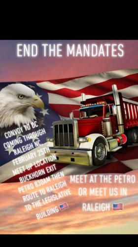 Raleigh, North Carolina - Feb 25, 2022 - End the Mandates Rally