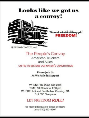 Corning, California - Feb 22 & 23, 2022 - Overpass Rally