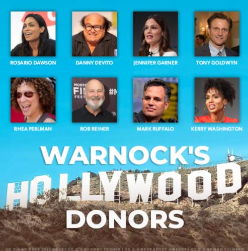 GA Warnock Hollywood Donors 1
