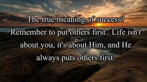 The true meaning of success