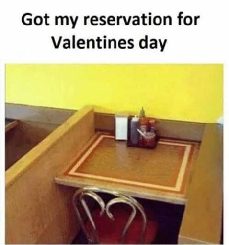 Got My Reservation For Valentives Day