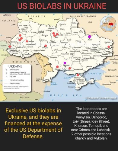 Ukraine Bio Weapons Labs - Plandemic Labs