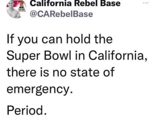 Superbowl in CA
