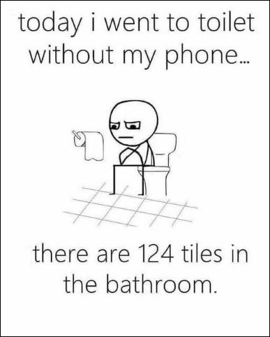 there are 124 tiles in the bathroom