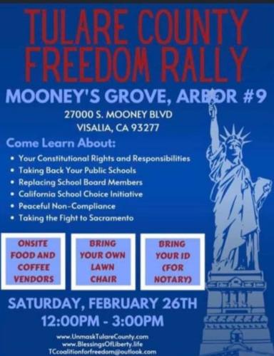 Tulare County, California - Feb 26, 2022 - Freedom Rally