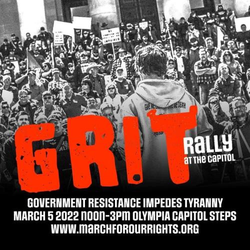 Olympia, Washington - March 5, 2022 - Freedom Rally