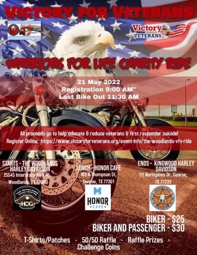VFV WFL Charity Ride 2022 -  Flyer1