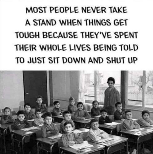 most people never take a stand