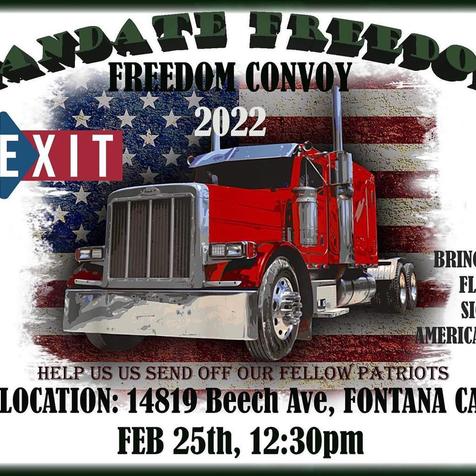 Fontana, California – Feb 25, 2022 – Freedom Rally