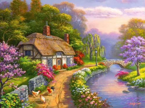 ! Spring cottage on the river
