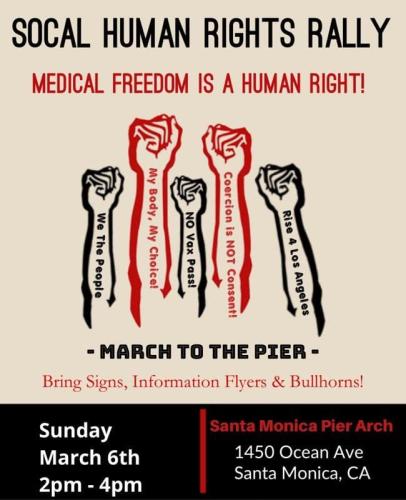 Santa Monica, California - March 6, 2022 - Rally