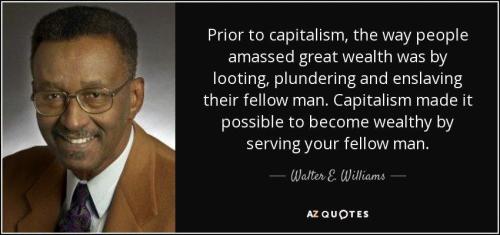 Walter Williams Quote on Capitalism