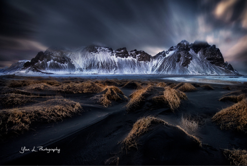Beautiful Dark Mountainscape