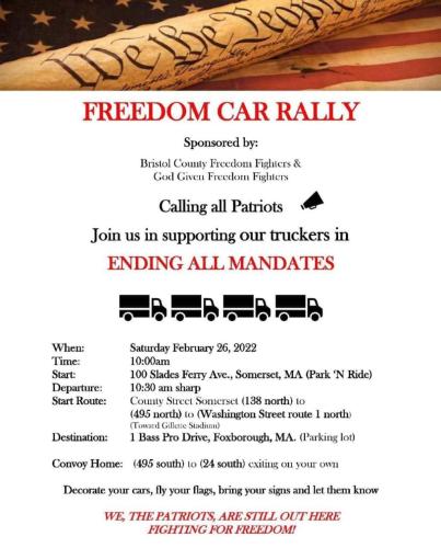 Massachusetts - Feb 26, 2022 - Car Rally