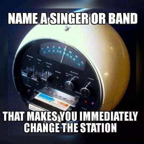 Name Singer Or Band - Change Station Immediately