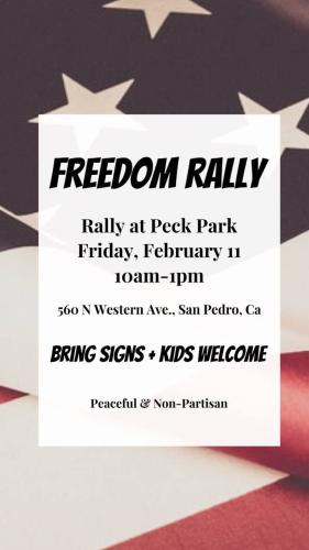 San Pedro, CA - Feb 11, 2022 - Freedom Rally