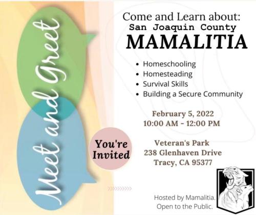 Tracy California  - Feb 5, 2022 - Mamalitia Meet and Greet
