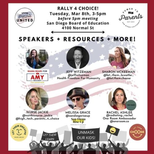 San Diego, California - Mar 8, 2022 - Rally for Choice