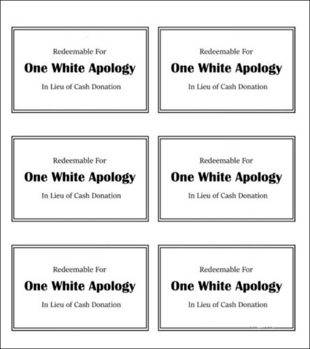 white apology