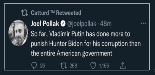 PUTIN HAS DONE MORE TO PUNISH HUNTER