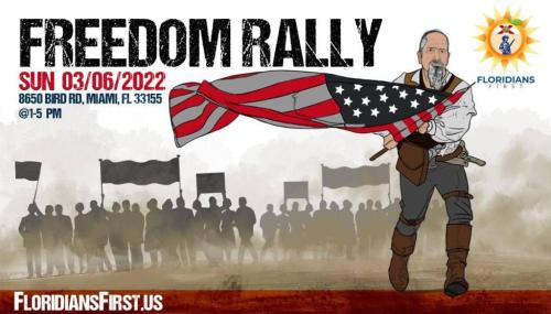 Miami, Florida - Mar 5, 2022 - Freedom Rally